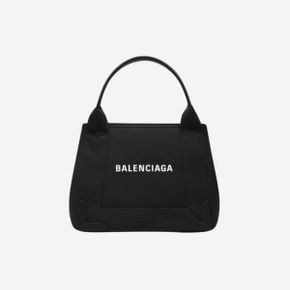 네이비 카바스 XS 토트백 블랙 Balenciaga Navy Cabas XS Tote Bag Black