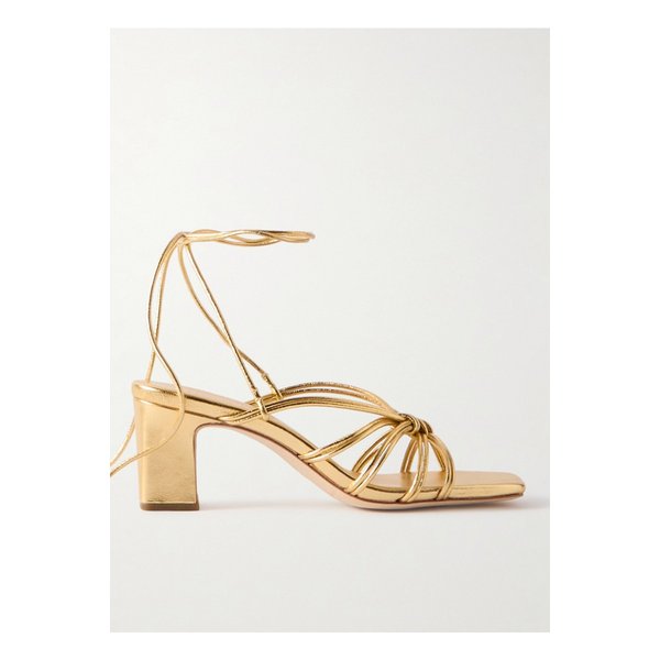 로플러 랜달 라이더 메탈릭 가죽 샌들 골드 1647597332195170