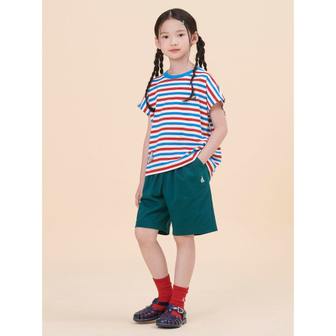 빈폴키즈 *SSG몰특가*[BEANPOLE KIDS] [NOROO] 멀티 스트라이프 티셔츠 상하 세트  블루