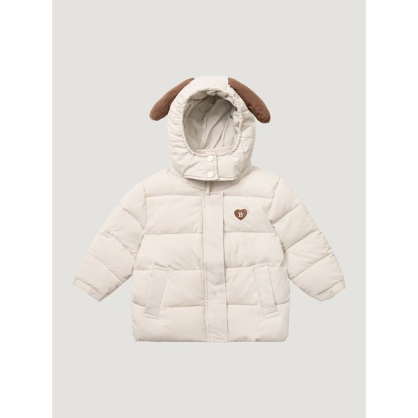 스너글 뽀피 웰론 패딩 자켓_DOVE CREAM