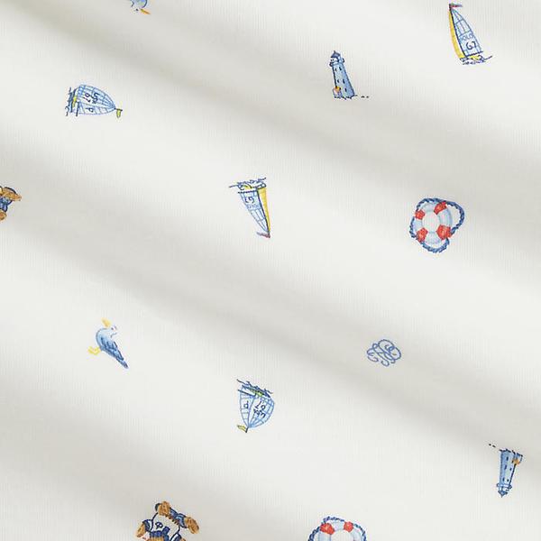 랄프 로렌 베이비 남아 폴로 베어 코튼 인터로크 블랭킷(CWPOSMAIL320073999)