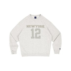 NEW YORK 12 SWEATSHIRTS (MELANGE WHITE)