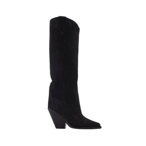 5088103 Isabel Marant Lomero Boots in Black Leather 107784503