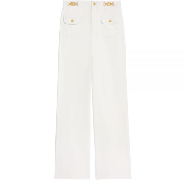 CELINE グルメット付き パンツ 2P76A547Z CELINE 셀린느 GOURMETTES PANTS IN COTTON (2P76A547Z 01OW