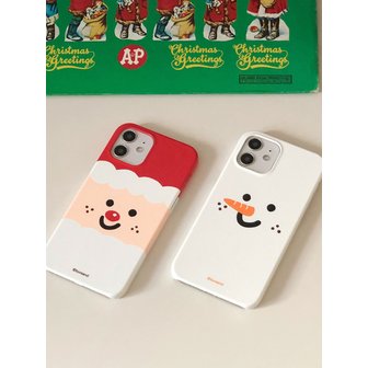 보라앤드 Santa Snowman case  (Glossy hard)