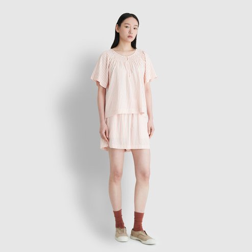 JAJU 25 S/S  JAJU  여 리오셀 3부 파자마 팬츠  J205202023