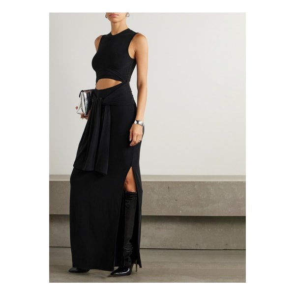 컷아웃 리브 저지 맥시 원피스 1647597349885625