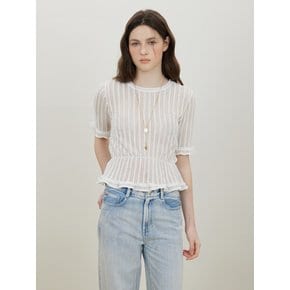 메쉬 페플럼 티셔츠_D262MSM043 시즌오프 20%
