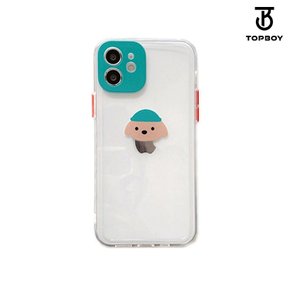 아이폰 큐티 강아지모자 투명케이스 (RR075)