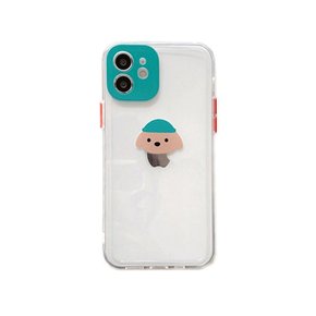 아이폰 큐티 강아지모자 투명케이스 (RR075)