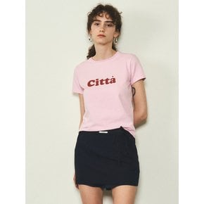 Signature Logo Slim T-shirt_CTT332(Pink)