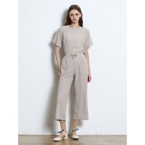 밴딩 조직감 원턱 와이드 팬츠  택가격 58000원 _P430802449
