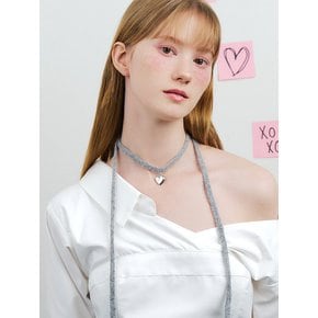 mode heart necklace