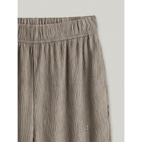 GRACENE PLEATS BOOTSCUT PANTS (TAUPE)