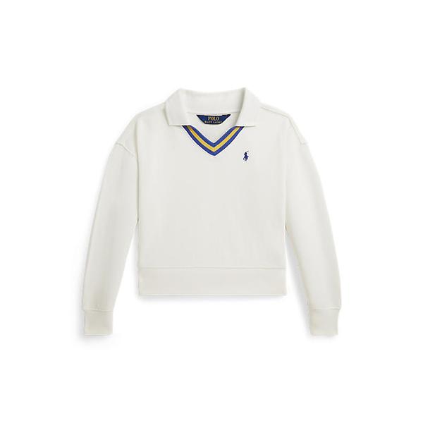 폴로 키즈 여아 2-6세 프렌치 코튼 테리 크리켓 스웨트셔츠(CWPOKNIR8020578100)