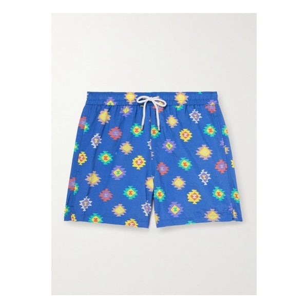 드레익스 켈림 스트레이트 레그 미드 렝스 프린트 스윔 쇼츠 46376663162851473