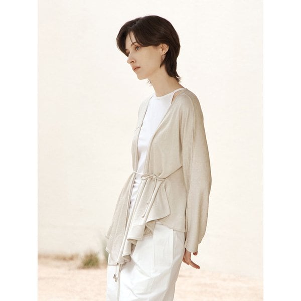 자가드 랩 가디건