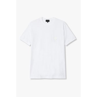 조르지오아르마니 남성 코튼 로고 패치 스윔 티셔츠 A114130004000