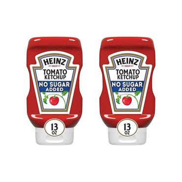 하인즈 [해외직구] 하인즈 무설탕 토마토 케첩 369g 2팩 Heinz Tomato Ketchup No Sugar Added 13oz