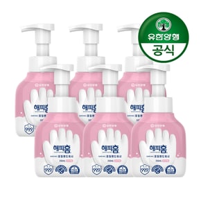 해피홈 SAFE365 핸드워시 용기형 350mL 핑크포레향 6개