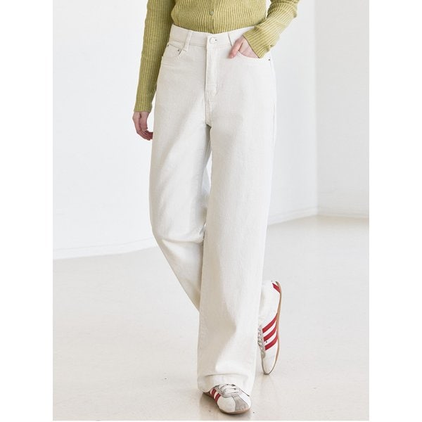 세미와이드 실루엣 시크릿밴딩 코튼 팬츠_4color