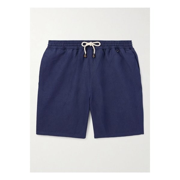 루비나찌 스트레이트 레그 미드 렝스 리넨 스윔 쇼츠 46376663162852289