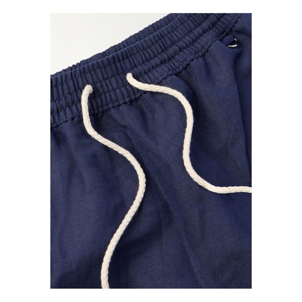 루비나찌 스트레이트 레그 미드 렝스 리넨 스윔 쇼츠 46376663162852289