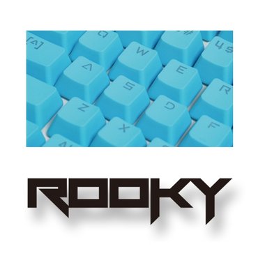 에스투씨엔아이 (무영테크) ROOKY PBT DoubleShot 104 KeyCap Aqua Blue