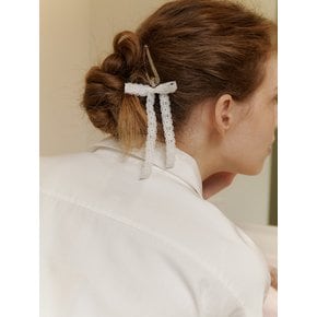 Clean Lace Ribbon Hair Pin (2SET)