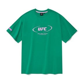 UFC 액티브 빅로고 릴렉스핏 반팔 티셔츠 그린 U2SSU2306GN