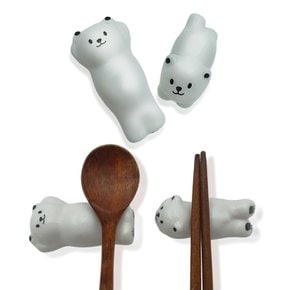 곰돌이 수저 받침대 숟가락 젓가락 커트러리 수저받침 도자기 세라믹 귀여운 예쁜 집들이 소품