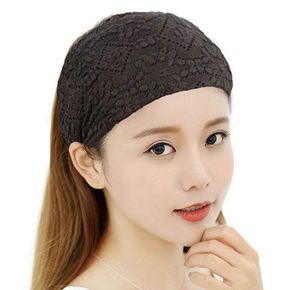 여름 머리띠 반다나 두건 레이스 헤어밴드 중년 헤어