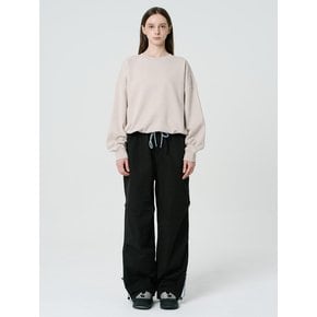 UNISEX 사이드 스트링 팬츠_블랙