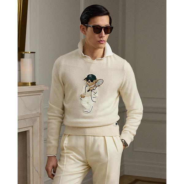 Purple Label 폴로 베어 캐시미어 스웨터 (MNPLSWE16820621101)