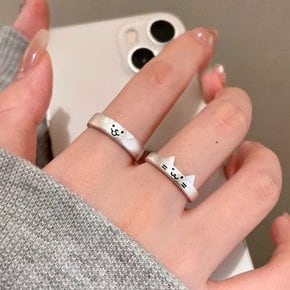 귀여운 여성 여자 반지 링 커플 빈티지 주얼리 행운 악세사리