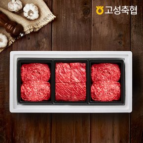 [고성축협]한우 1+등급 정육 선물세트 1.2kg(불고기2팩,국거리1팩)