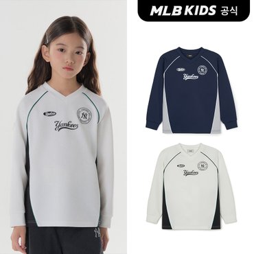 MLB키즈 (공식)24FW 바시티 스포츠 티셔츠 (2color) 7ATSVA144