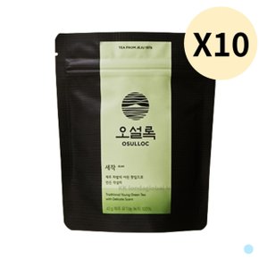 오설록 유기농 세작 제주 녹차 잎차 티 음료 40g X 10