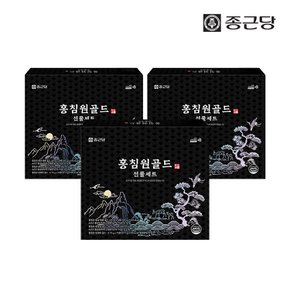 홍침원 홍삼스틱 앰플 침향환 골드 선물세트 3박스(+전용쇼핑백) 국내산 6년근 진액 원액