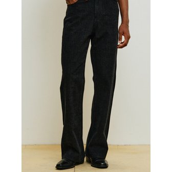 미나브 스트라이프 플레어 팬츠 [블랙]