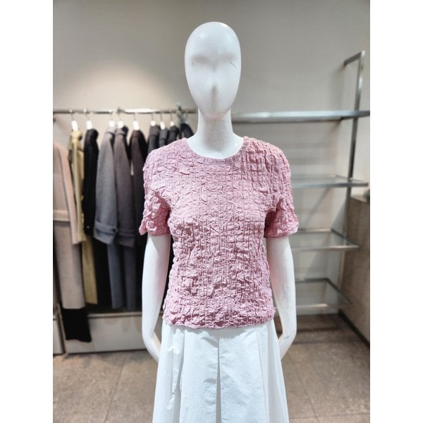 [여주점] [나이스클랍]  조긱감 반팔 블라우스 A262PWB305