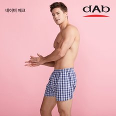 [댑] 네이비 체크 분리형 남성 트렁크 팬티 NB_DMP10602