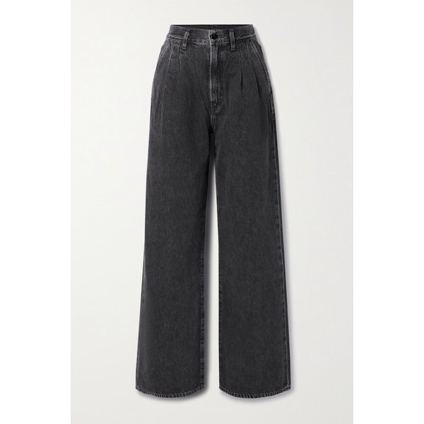 골드사인 에드가 플리츠 하이웨이스트 와이드 진 1647597320700951