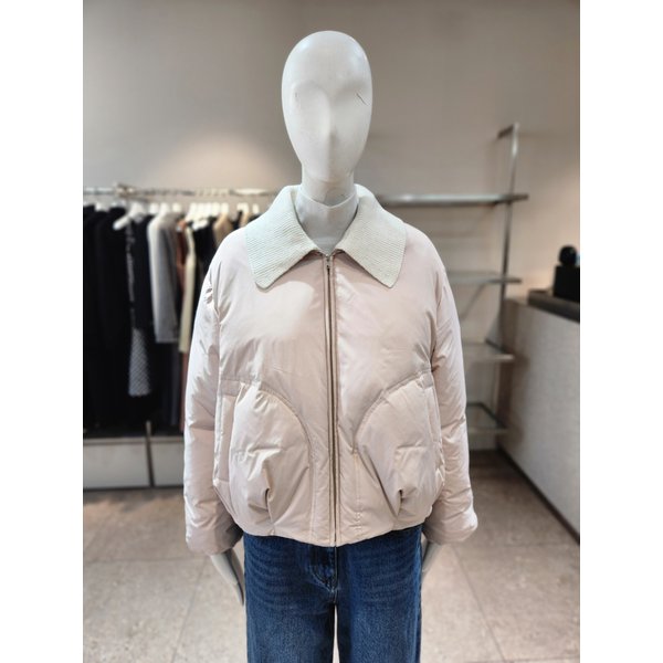 [여주점] [나이스클랍] 니트 카라 구스 패딩 A261PWD101