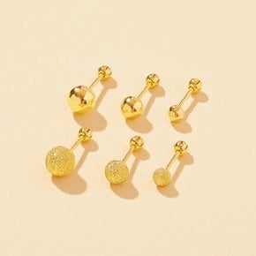 24k 순금 베이직 원볼 피어싱 3mm