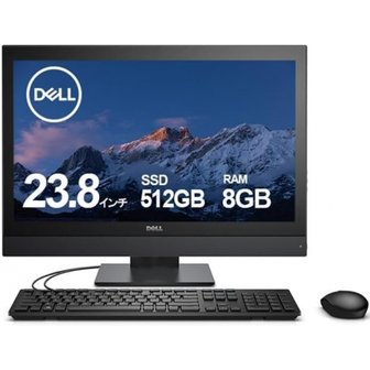  Dell PC Optiplex 7450 AIO HD1920X1080MS Office 11Core i5-7500WIFIBluetoothDVDDDR4 16GB