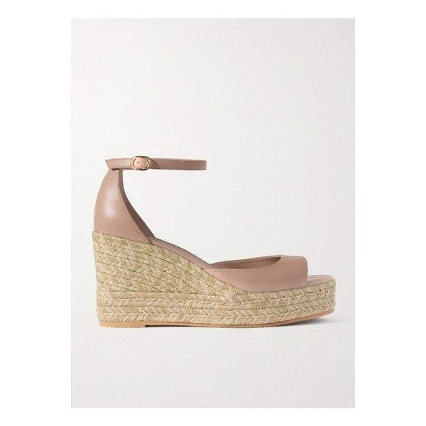 누디스티아 가죽 에스파드리유 웨지 샌들 베이지 1647597332360925