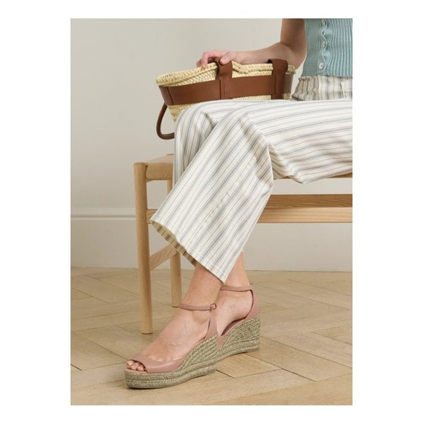 누디스티아 가죽 에스파드리유 웨지 샌들 베이지 1647597332360925