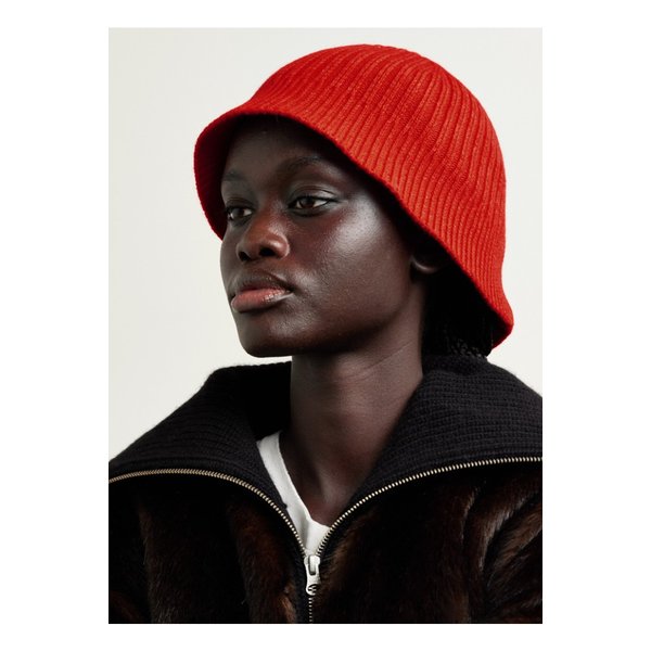 아치4 잰더 골지 캐시미어 버킷 햇 레드 1647597342086557