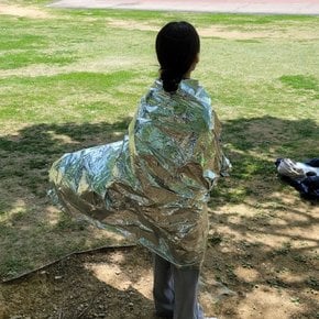 담요 이불 겨울 캠핑 등산 비상 용 은박 210x130 재난 용품 생존키